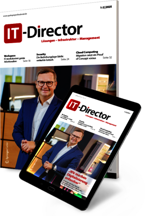 IT Director: Cover auf Magazin und Tablet
