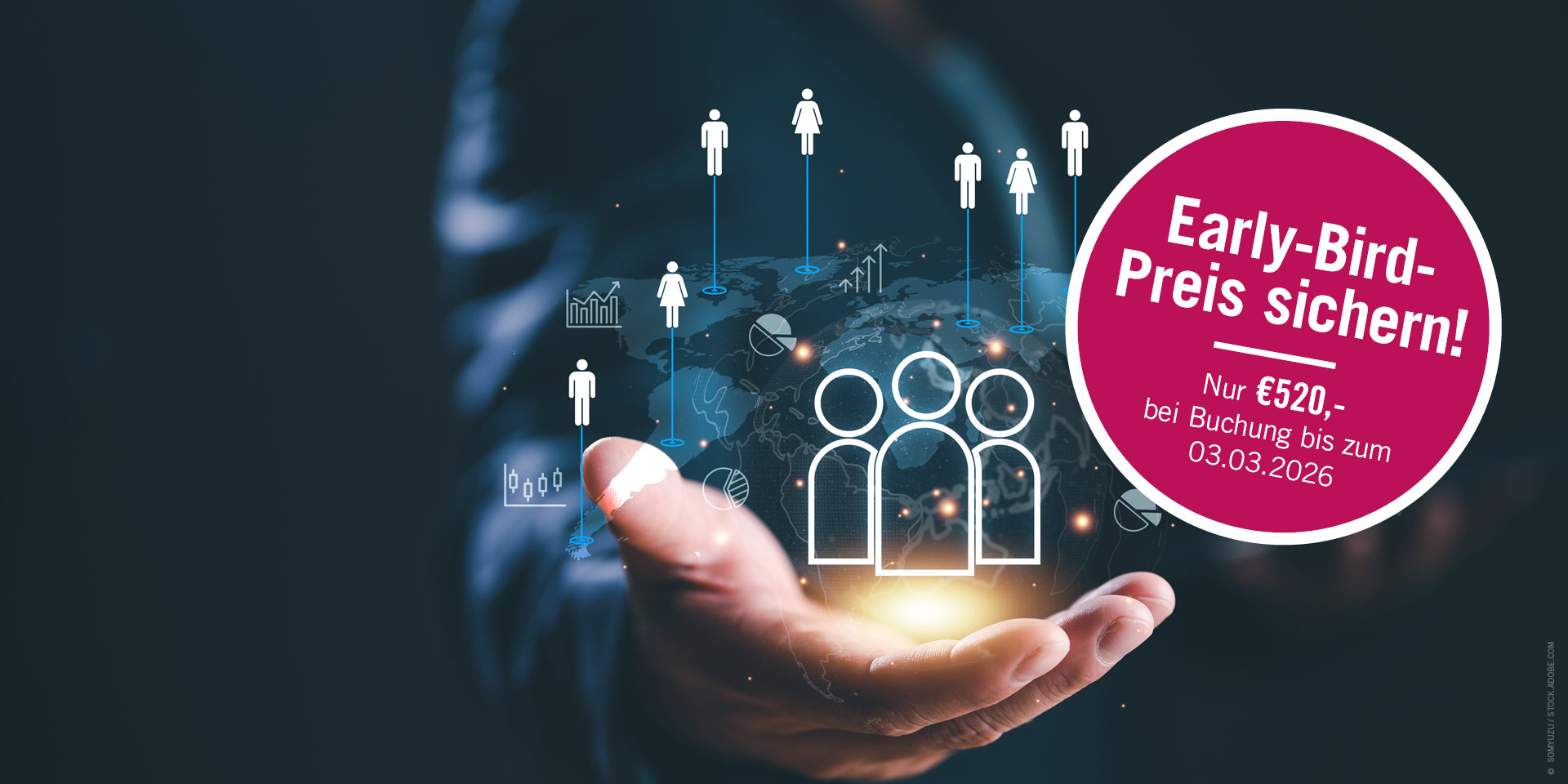 Leitmotiv Zukunftswerkstatt Sales Excellence 2026 mit Rabattanzeige